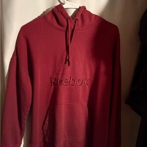 Reebok burgundy hoodie